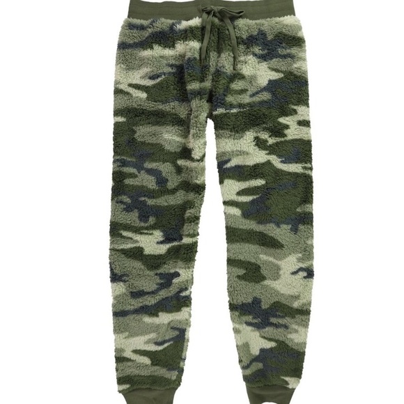 PJ Salvage Fleece Camo Lounge Joggers Pants Size S Small NWT - Picture 6 of 8